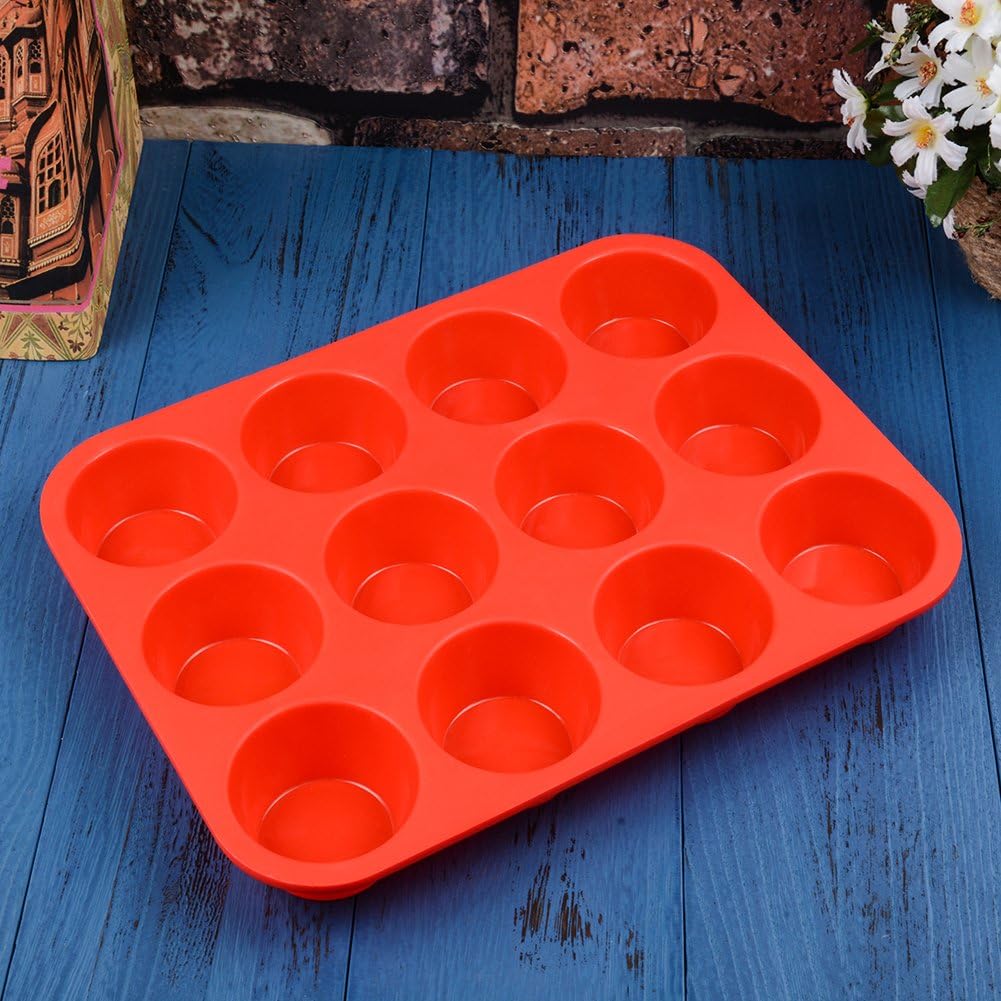 Molde de Silicona para Cupcakes x 12