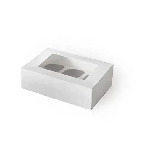 Caja para 6 Cupcakes Blanca