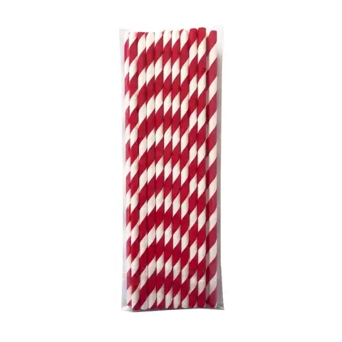 Sorbitos Rayas Rojo x 20
