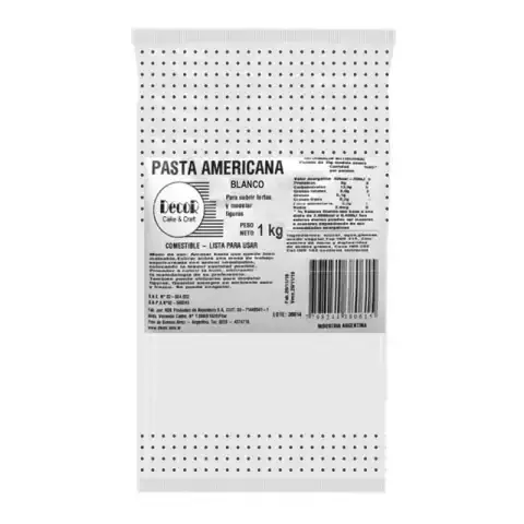 Pasta Americana Blanca Decor 1 kg