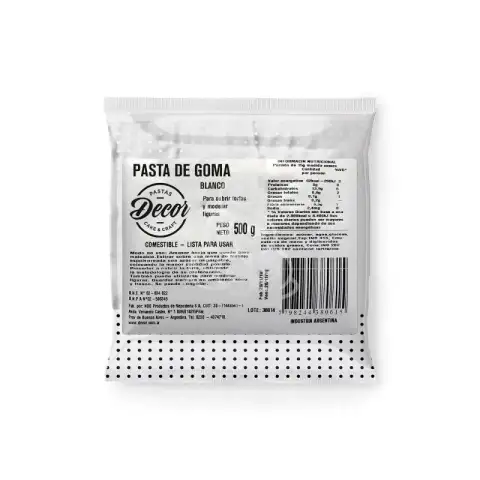 Pasta de Goma Decor 500gr