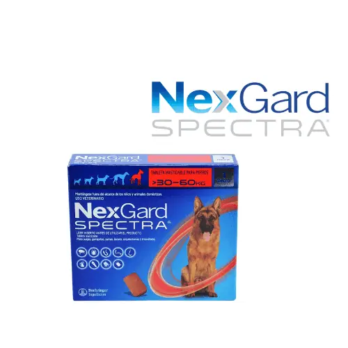 Nexgard Spectra  30.1 a 60 Kg Caja x 3 Comprimidos