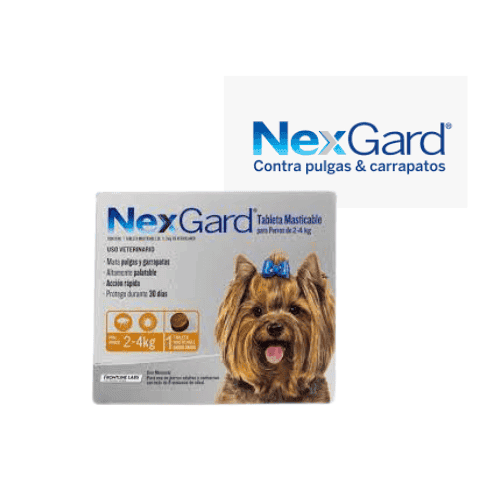 Nexgard 2 a 4 Kg  3 Comprimidos
