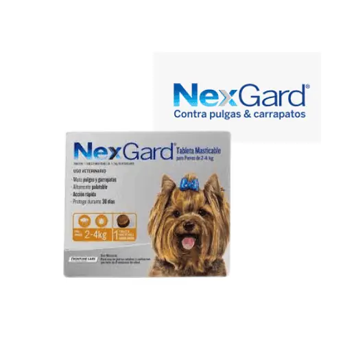Nexgard 2 a 4 Kg  3 Comprimidos