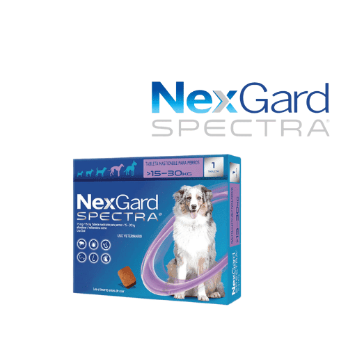 Nexgard Spectra 15.1 a 30 Kg Caja x 3 Comprimidos