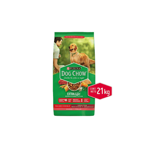 Dog Chow Adulto Raza Mediana y Grande x 21 kg