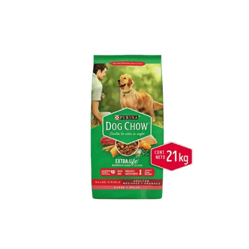 Dog Chow Adulto Raza Mediana y Grande x 21 kg