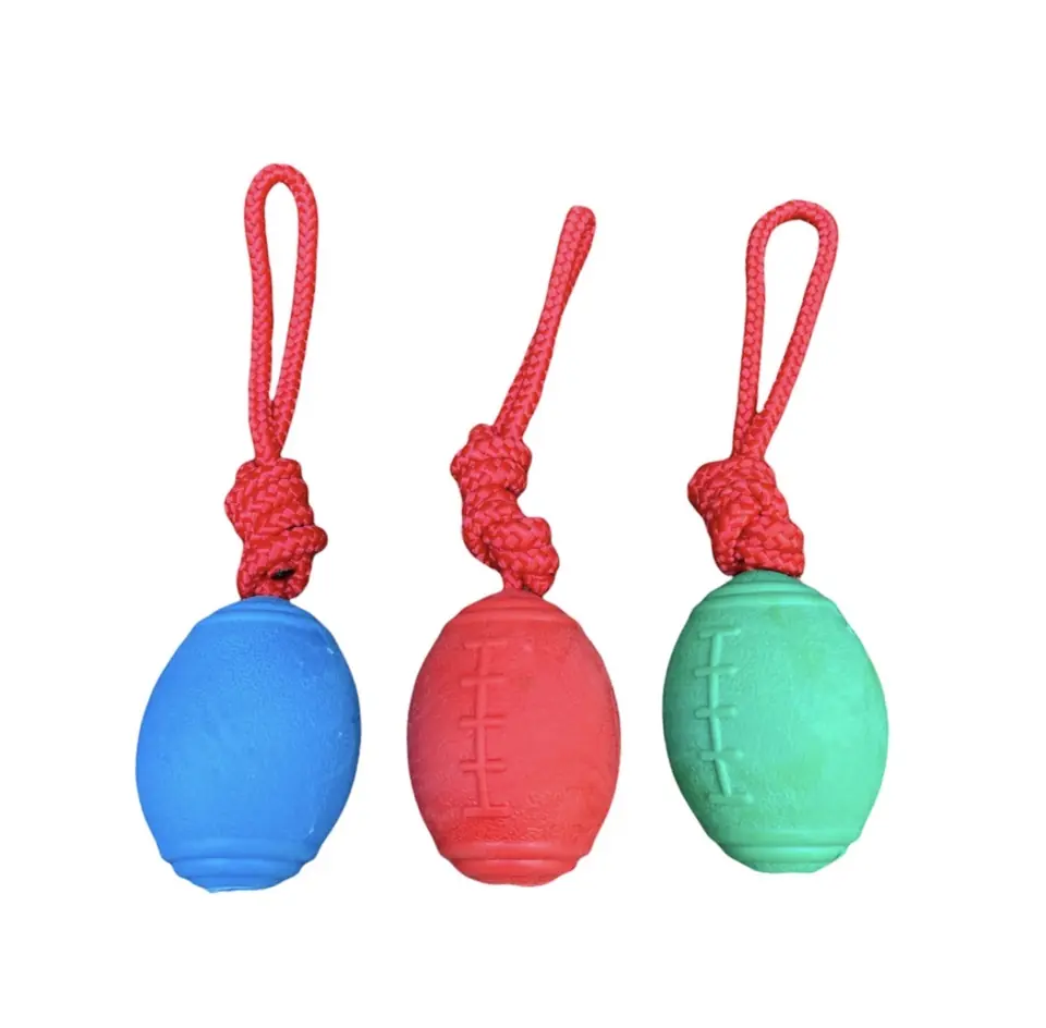 Juguete macizo pelota oval cuerda