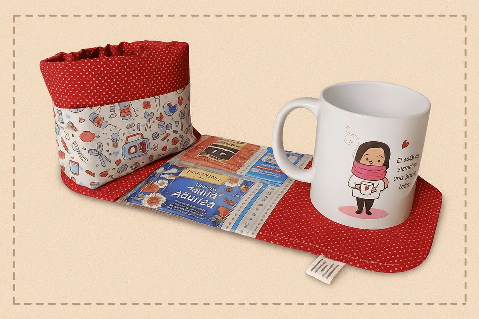 Porta taza completo