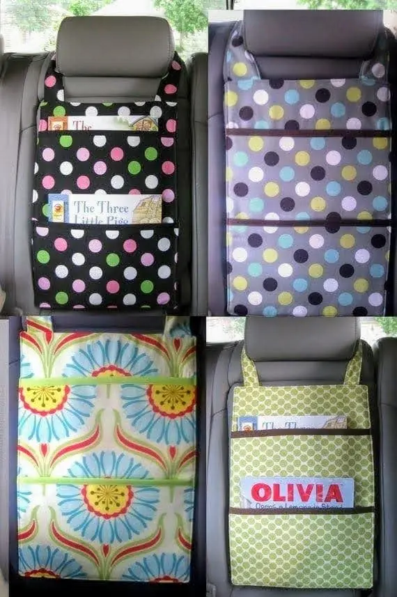 Organizador sencillos para asiento de auto
