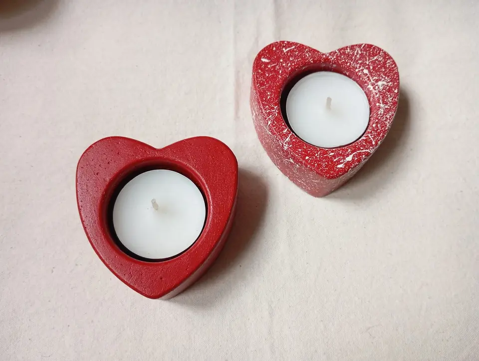 Portavelas Corazón