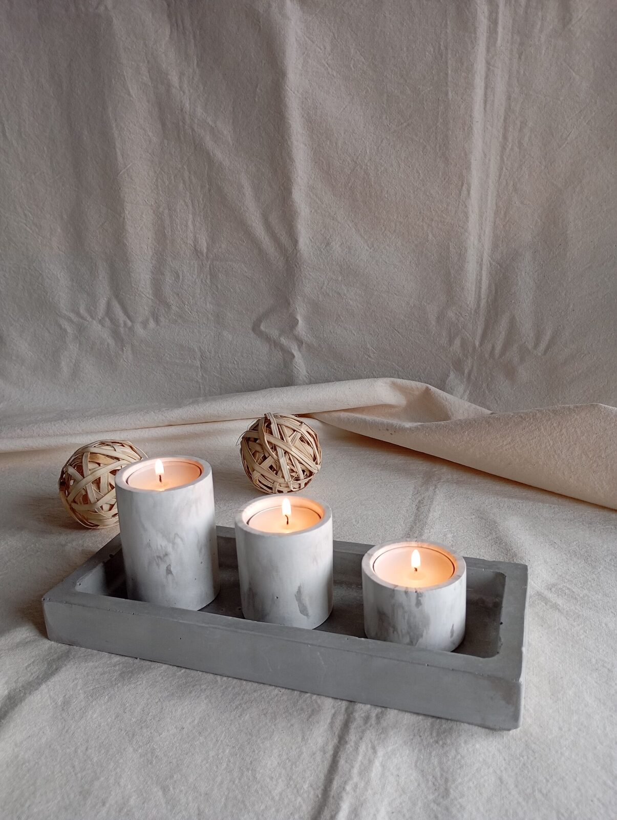 Set de velas cilíndricas Tres Marías