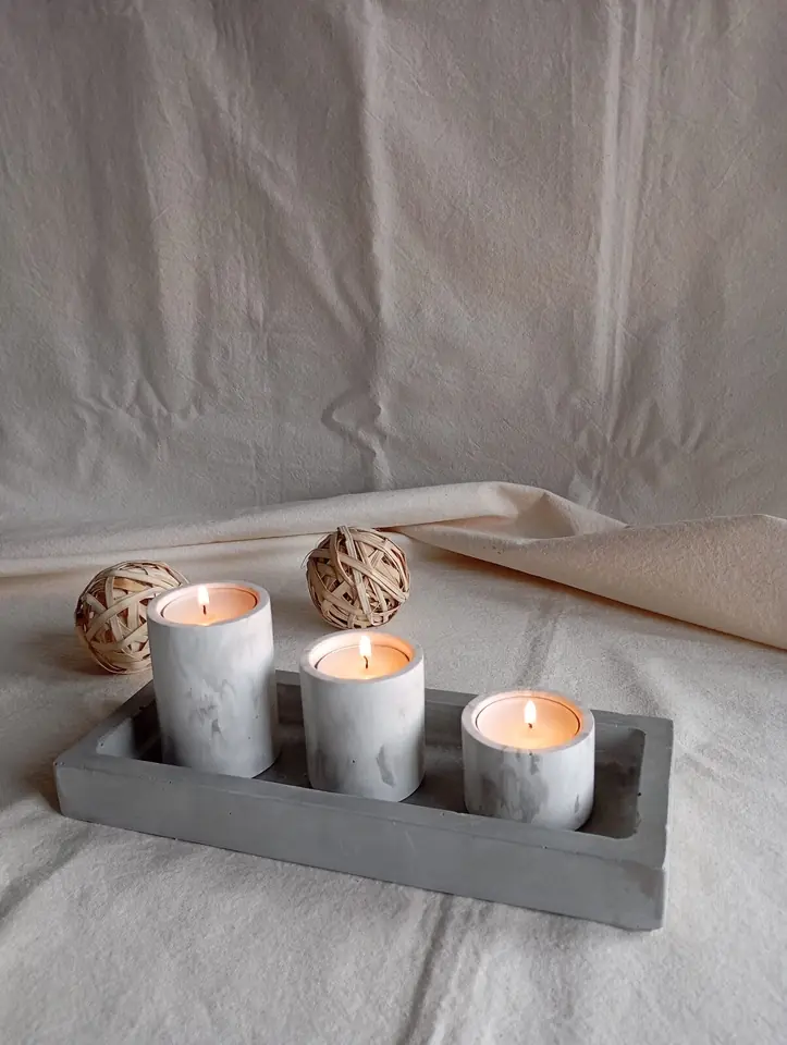 Set de velas cilíndricas Tres Marías