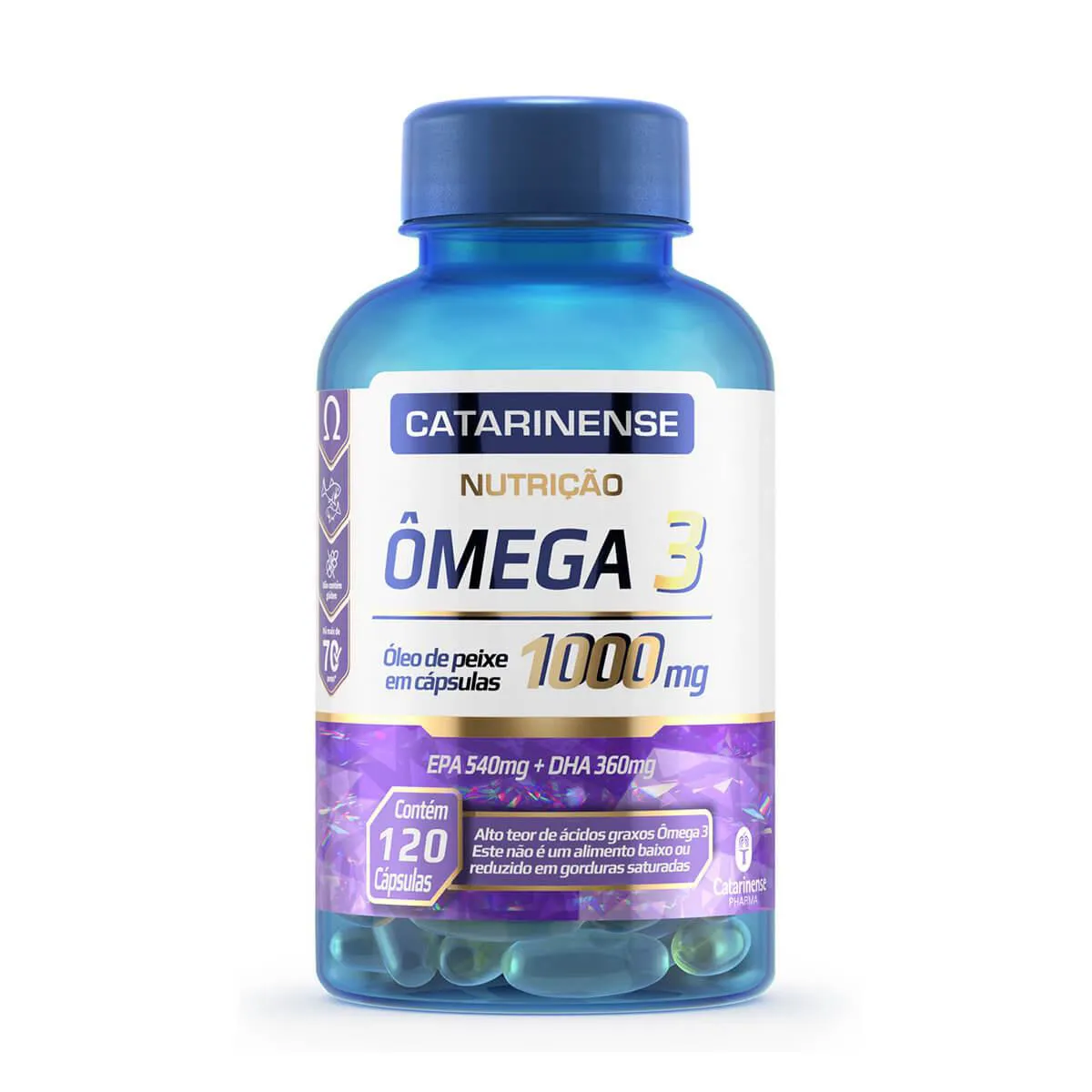 Omega 3 Catarinense 1000mg 120 Cápsulas