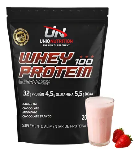 Whey UniqNutrition 100% 2kilos FRUTILLA