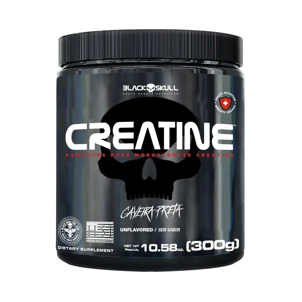 Creatina monohidratada black skull 300g