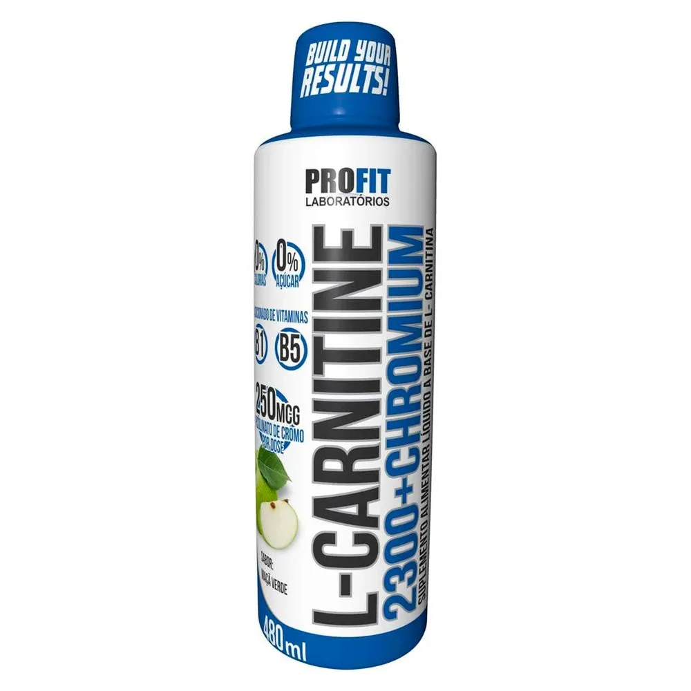 L-CARNITINA 2300+CROMO profit  480ml MANZANA VERDE