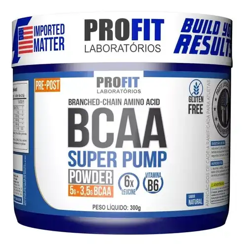 Super Pump en polvo BCAA Profit 6:1:1, 300g NATURAL