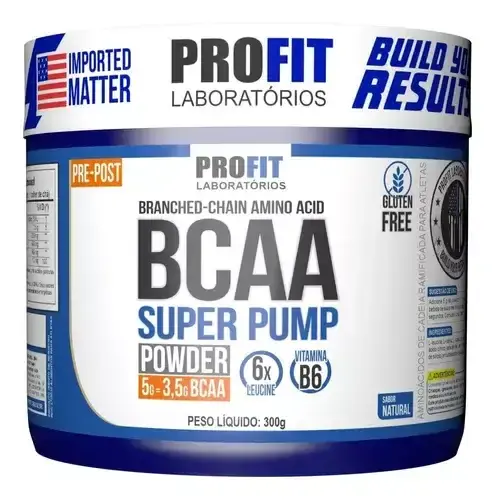 Super Pump en polvo BCAA Profit 6:1:1, 300g NATURAL