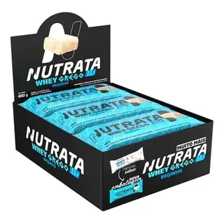 Barra Nutrata Whey Grego 40g Beijinho 12u