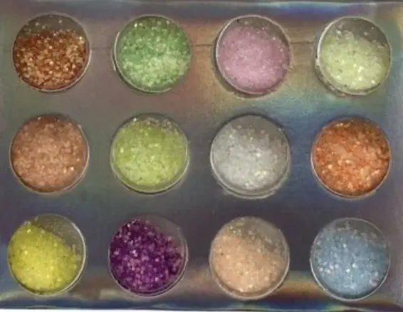 Glitter pastel x 12