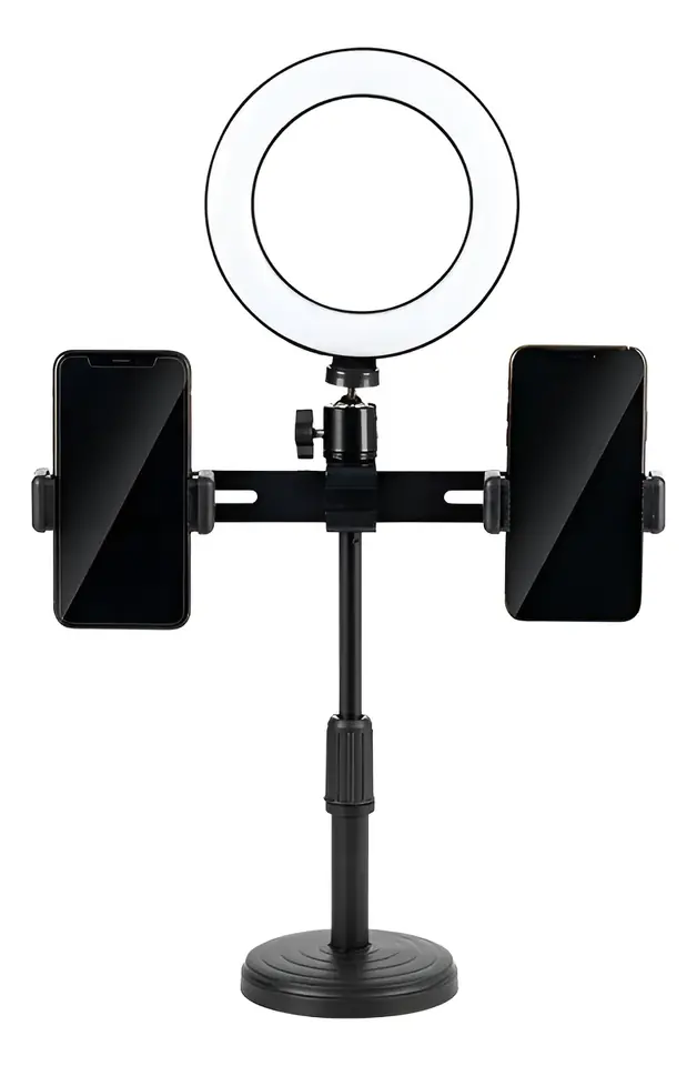 Aro de luz led de 16cm con soporte pie