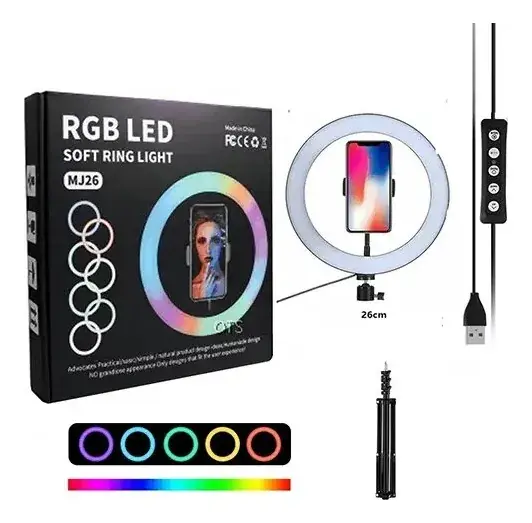 Aro de luz rgb led mj26