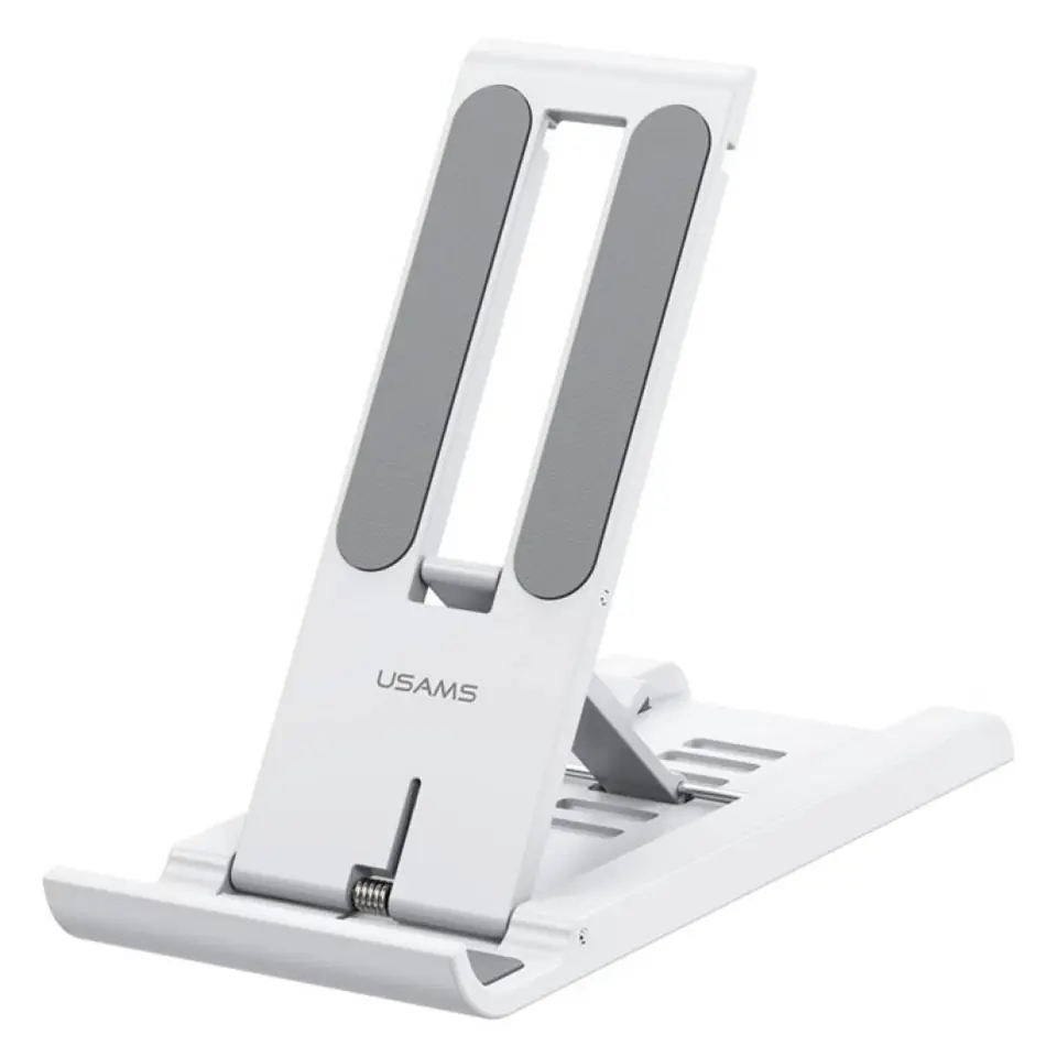 Soporte Teléfono Tablet Plegable con Resorte Blanco ZJ070 USAMS