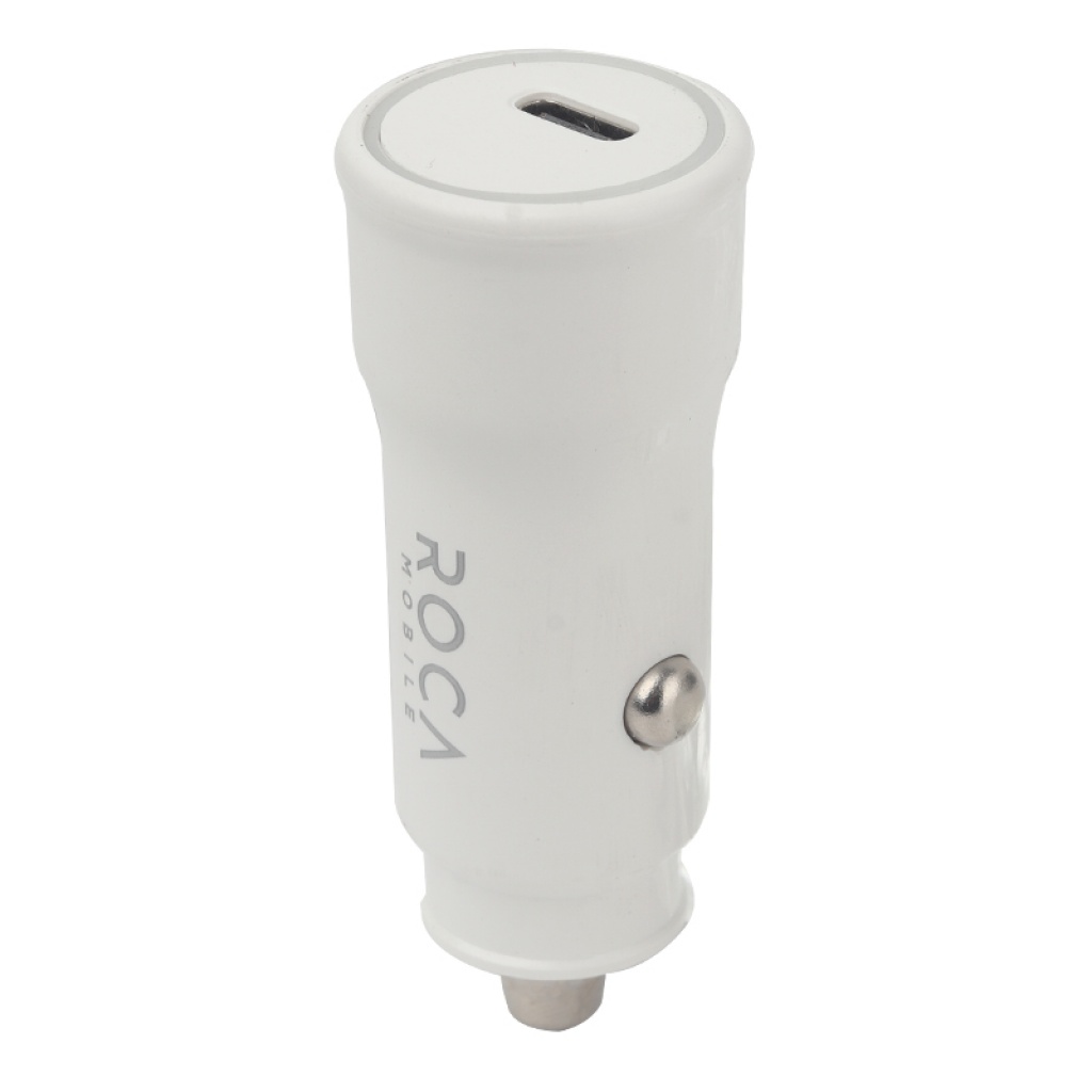 Cargador inteligente Auto ROCA 20W. USB CPD Sin Cable
