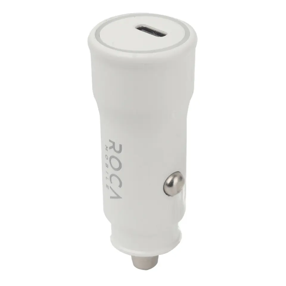 Cargador inteligente Auto ROCA 20W. USB CPD Sin Cable