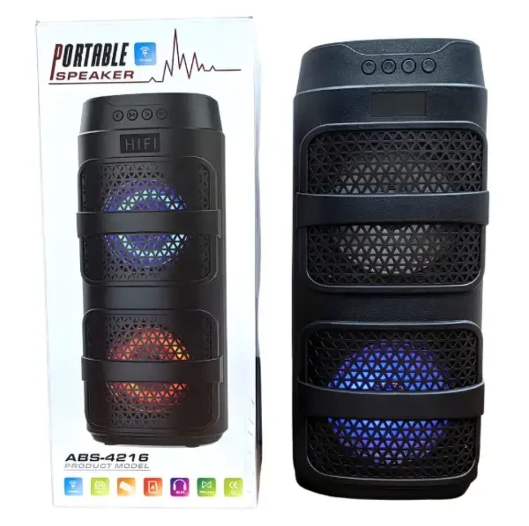 Parlante inalámbrico abs 4216 con luces led sing-e