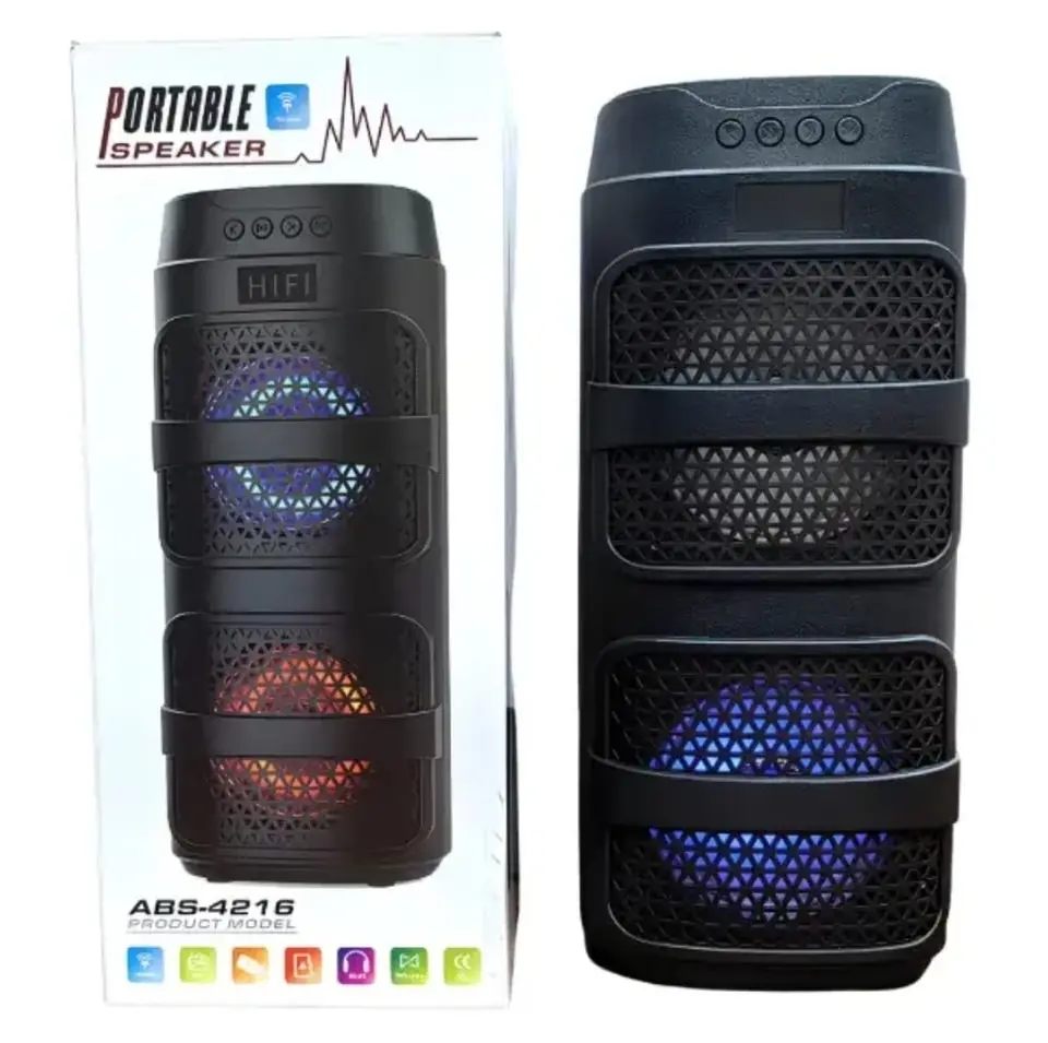 Parlante inalámbrico abs 4216 con luces led sing-e