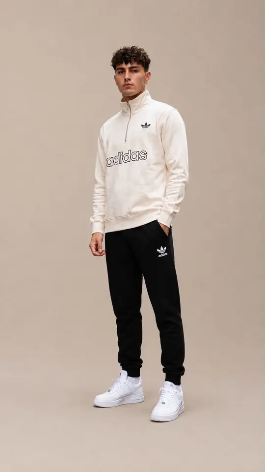 Conjunto Deportivo Off White & Negro