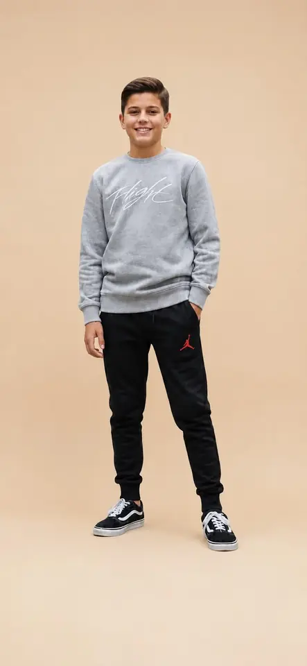 Conjunto Deportivo Infantil Gris & Negro