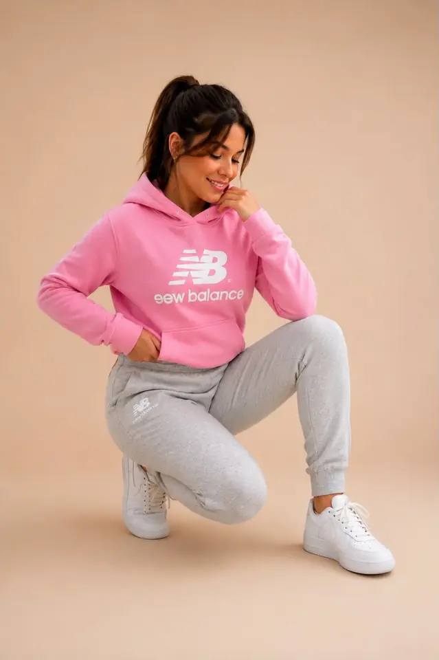 Conjunto Deportivo Rosa & Gris Melange