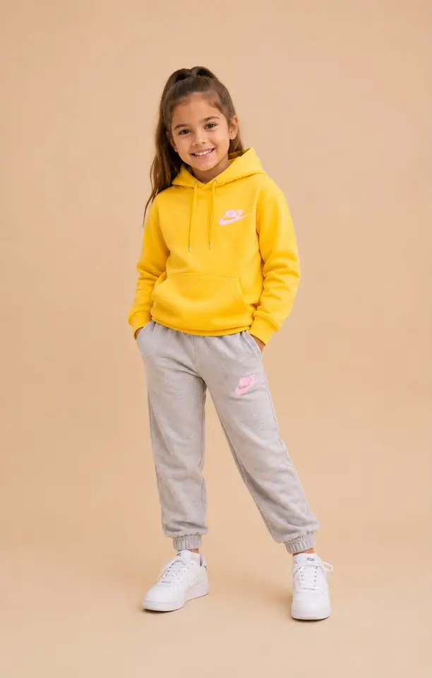 Conjunto Deportivo Infantil Amarillo & Gris