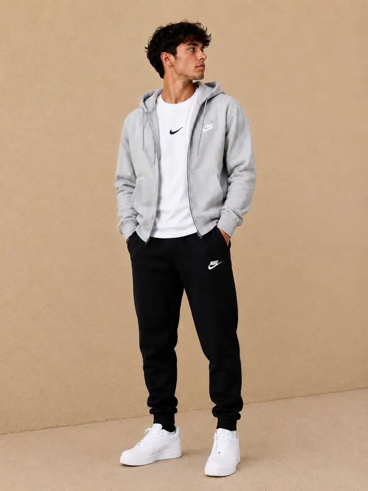 Conjunto Deportivo con Campera Gris