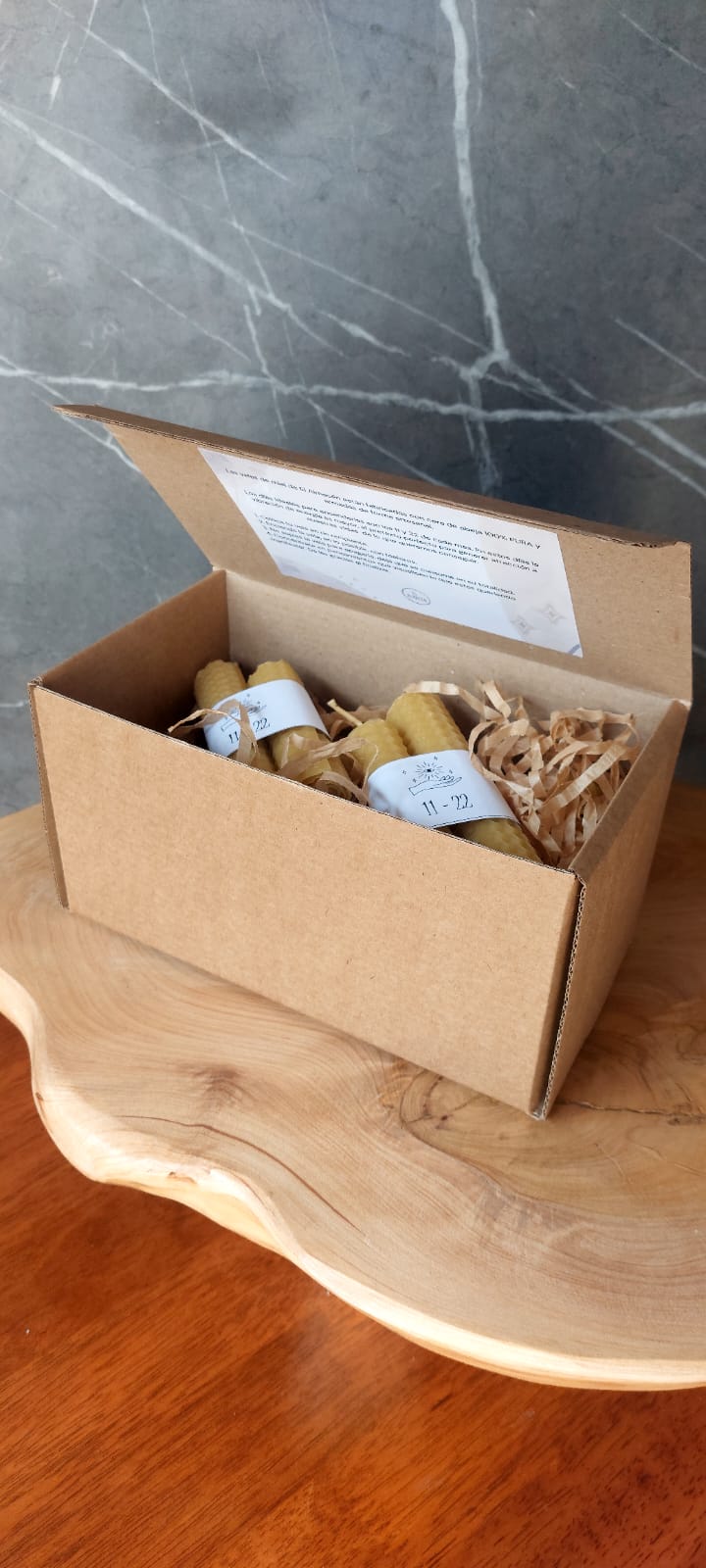 Box velas de miel