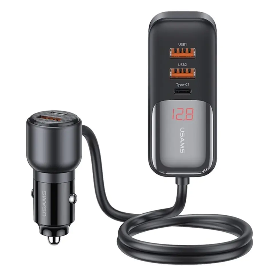 Cargador USB auto USAMS C40