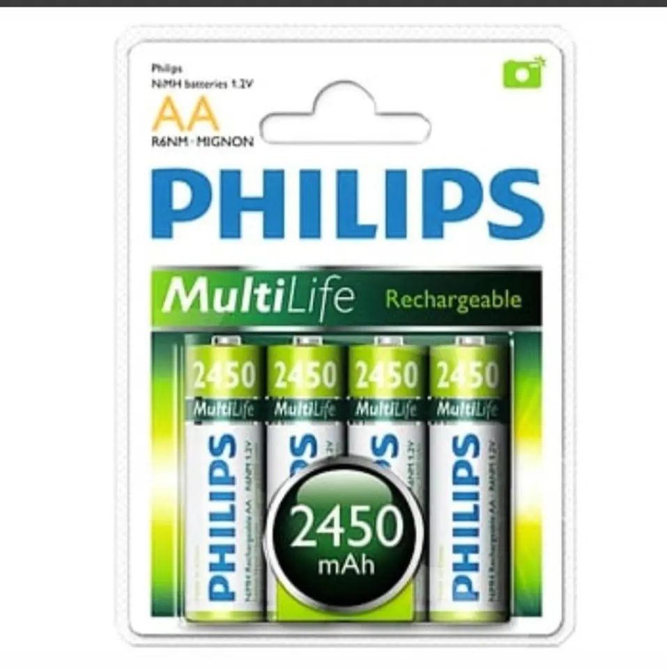 Pila AA recargable Philips x 4