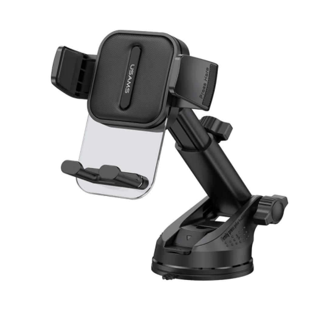 Soporte Vehicular 4.2" a 7.2" Retráctil 360° Negro USAMS