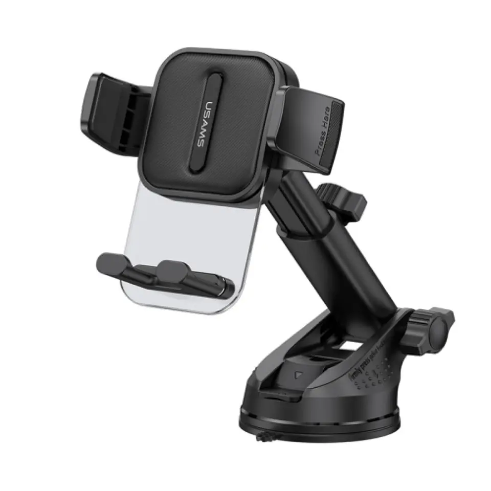 Soporte Vehicular 4.2" a 7.2" Retráctil 360° Negro USAMS