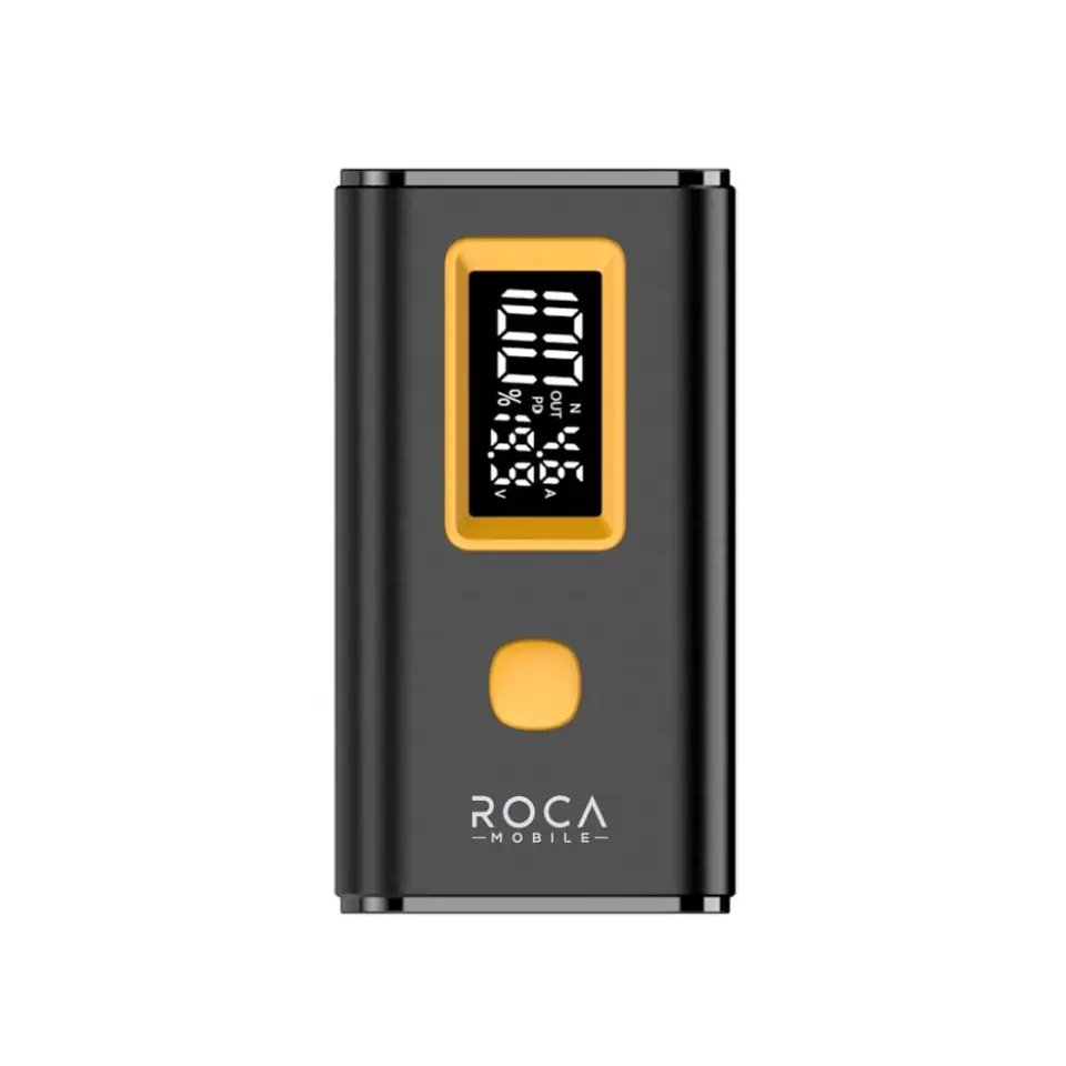 Power Bank Roca Cargador Portátil 4 Puertos Color Negro
