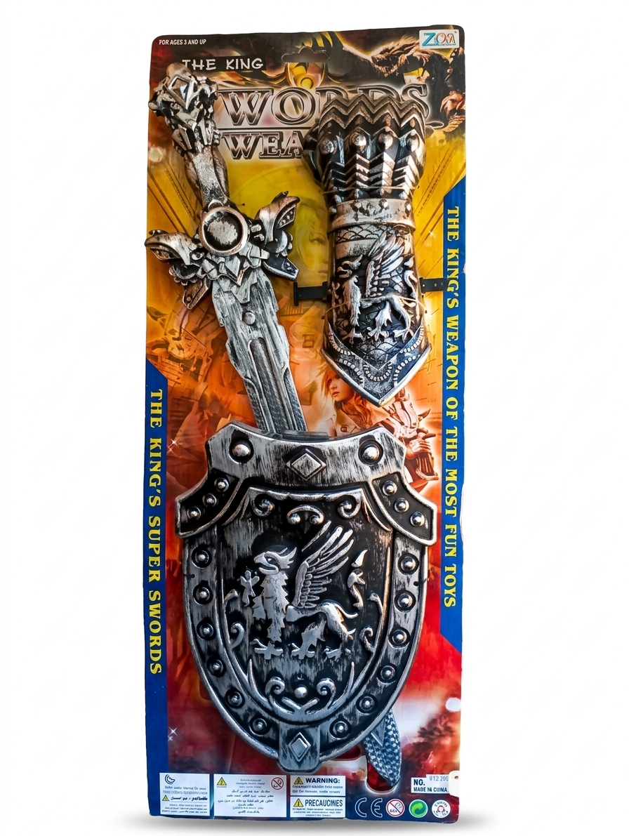 Set de juguete temático guerrero medieval