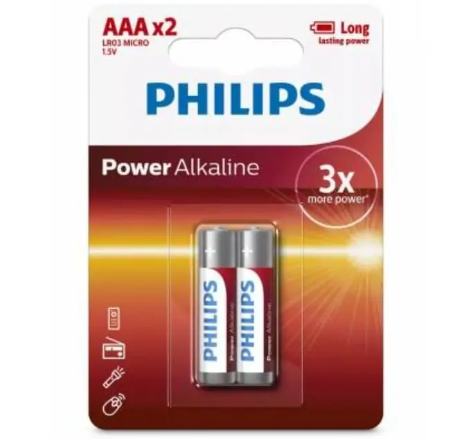 Pilas alcalinas AAA x2