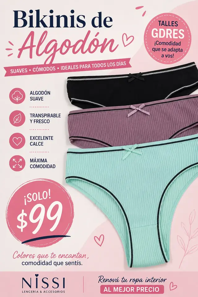 Bikini Algodón
