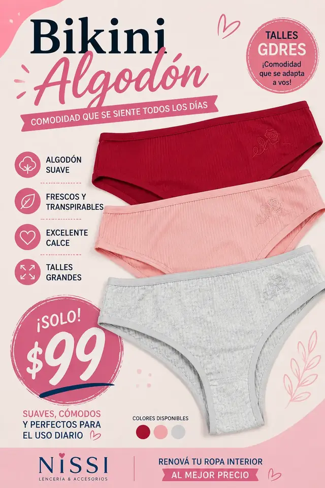 Bikinis Algodón