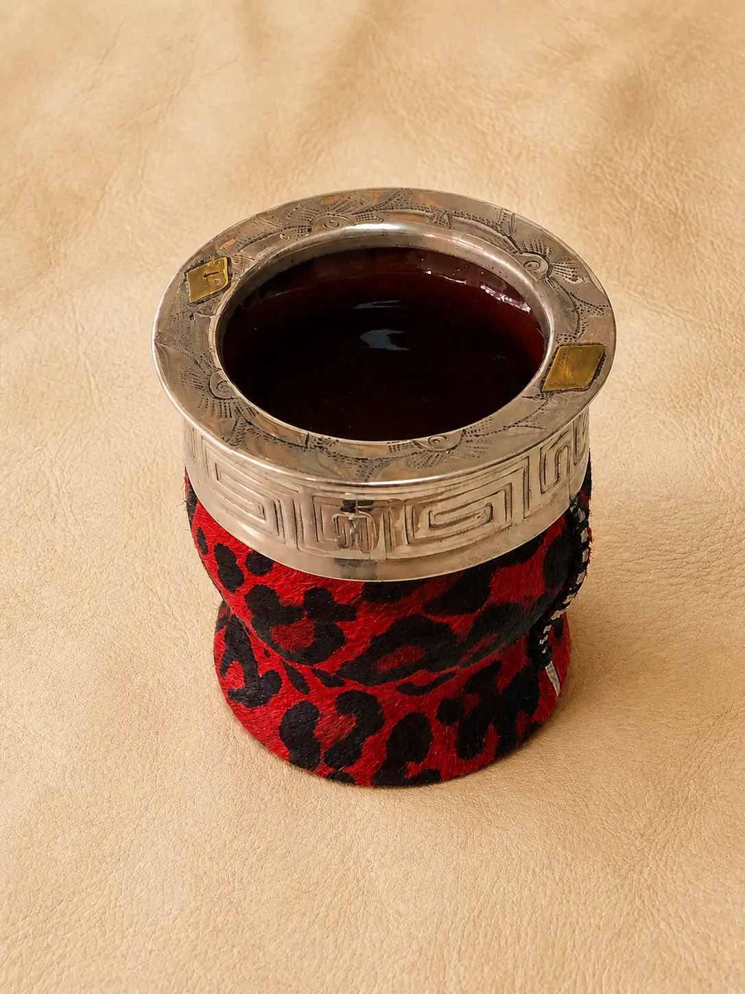 Mate Imperial en Alpaca Diseño Animal Print