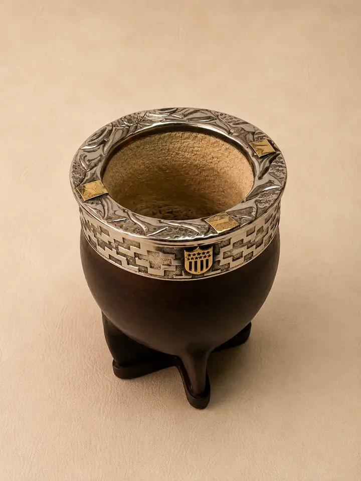 Mate Imperial de Calabaza con Aplique en Bronce de Peñarol