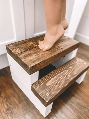 Escalera Auxiliar de Madera Maciza